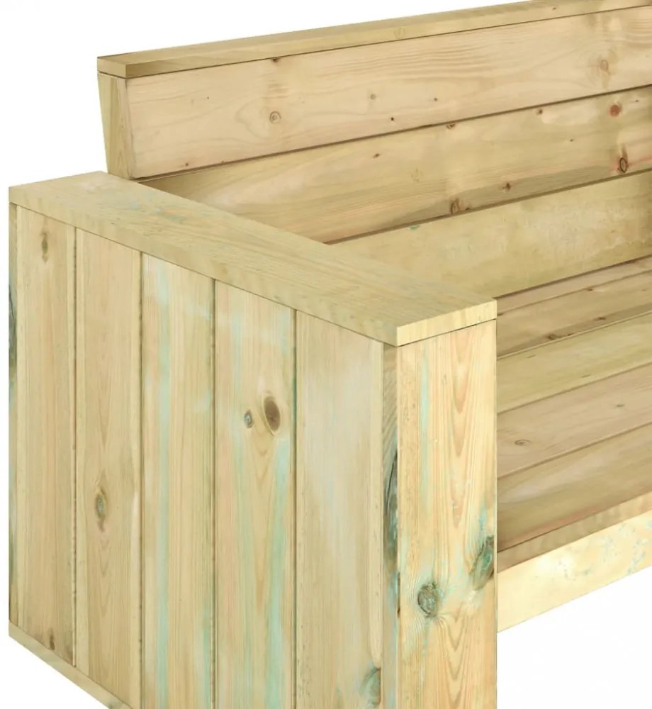 impregnált fenyőfa kerti pad 139 cm