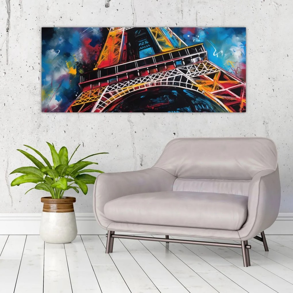 Kép - Az Eiffel-torony festménye II. (120x50 cm)