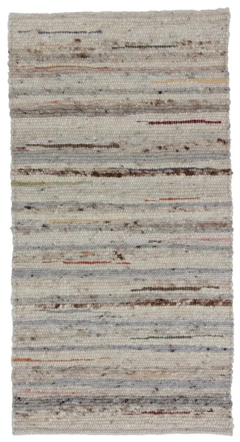 Vastag gyapjú szőnyeg Rustic 71x131 szövött modern szőnyeg