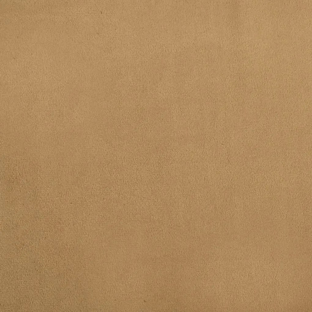 barna gyerek bársonykanapé lábzsámollyal 100x50x30 cm