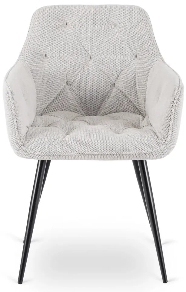 Szövet Étkezőszék Szürkés Bézs Színben. MODESTO
