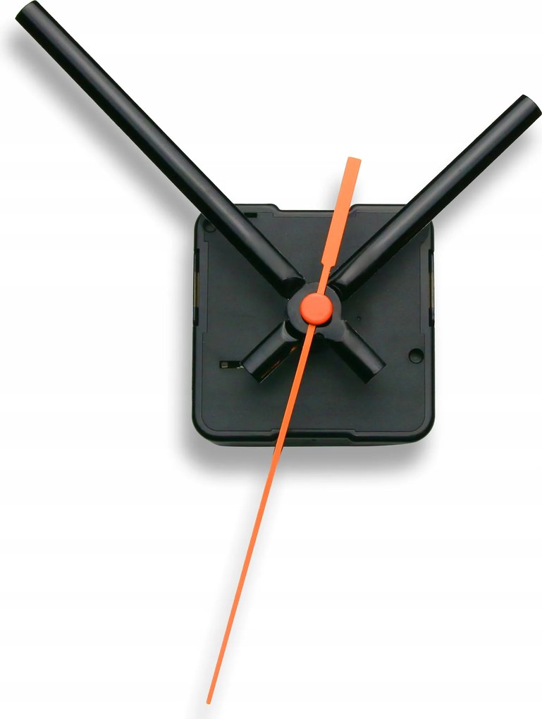 Csendes kvarc mechanizmus Fekete 9,5 cm narancssárga másodpercmutató