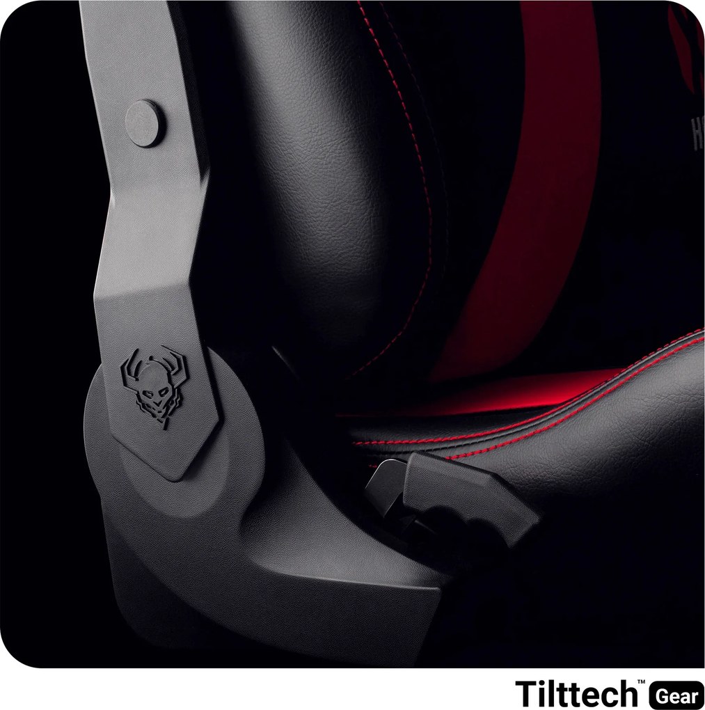 Gamer szék műbőr Small Size, fekete-piros: Diablo X-Horn 2.0