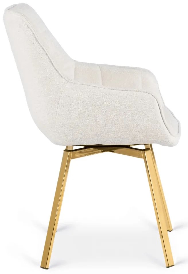 Bézs Bouclé Forgószék MIA