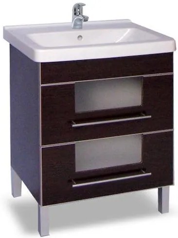Fürdőszobaszekrény mosdóval Naturel Wenge 65x85x48,5 cm wenge WENGE65DV