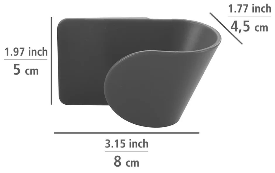 Öntapadós műanyag fedőtartó készlet 8 db-os - Wenko
