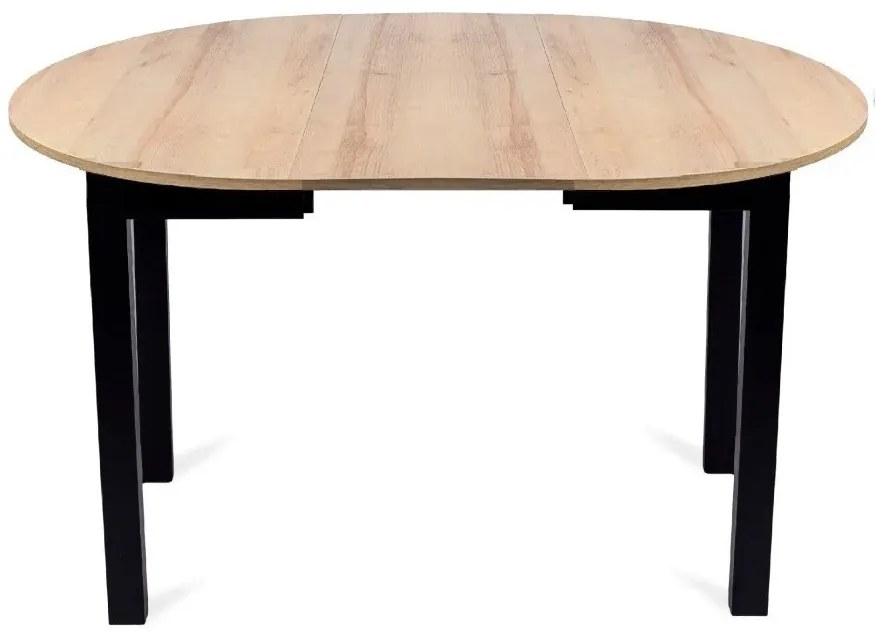 Étkezőgarnitúra: bővíthető asztal 102–142 cm + 4 db sötétkék velúr szék – HARRY / VIKI