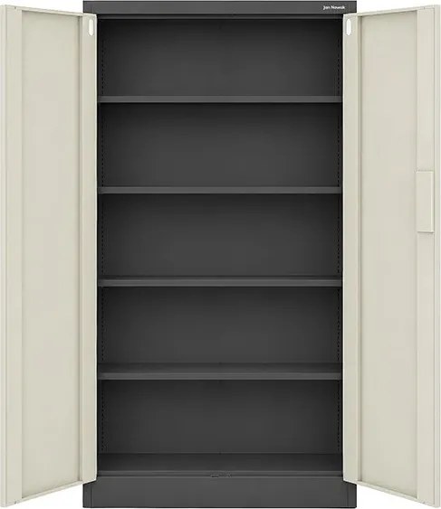 Irodai fém szekrény számzáras antracit / sonoma tölgy: Eco Design DANIEL, 900 x 1850 x 400 mm