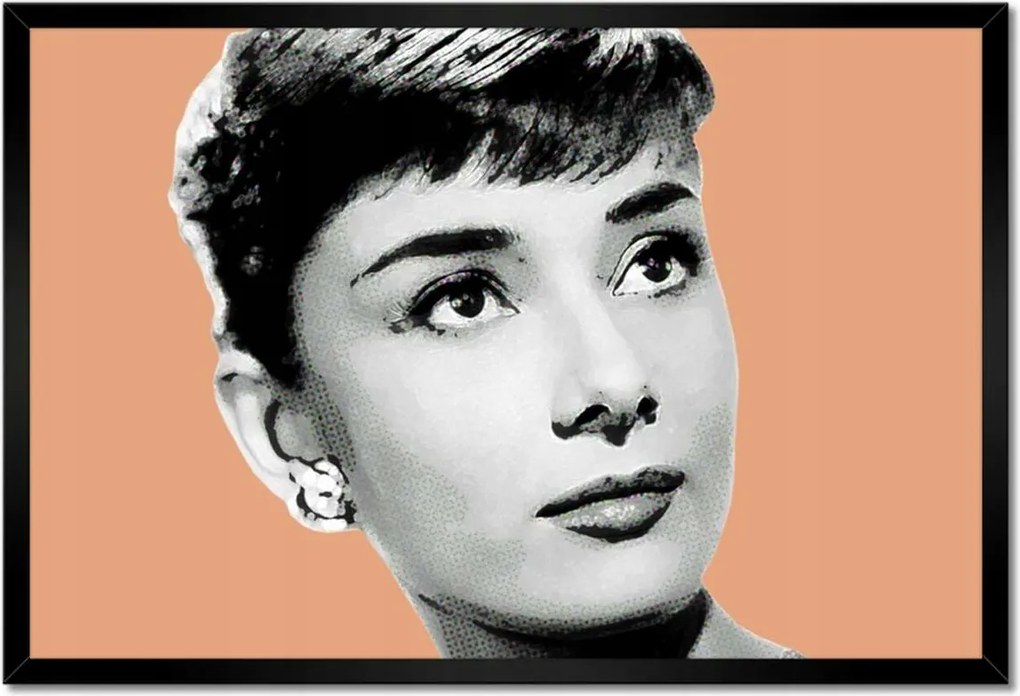 Poszterek keretben 60x40 Audrey Hepburn Színésznő