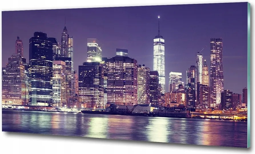 Fotó üvegkép Manhattan New York 125x50