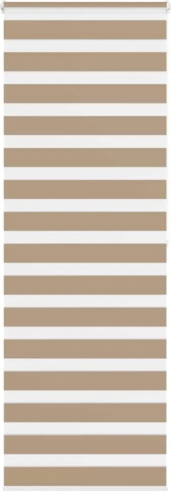 vidaXL zebrafüggönnyel homokbarna szövetszélesség 85,9 cm poliészter
