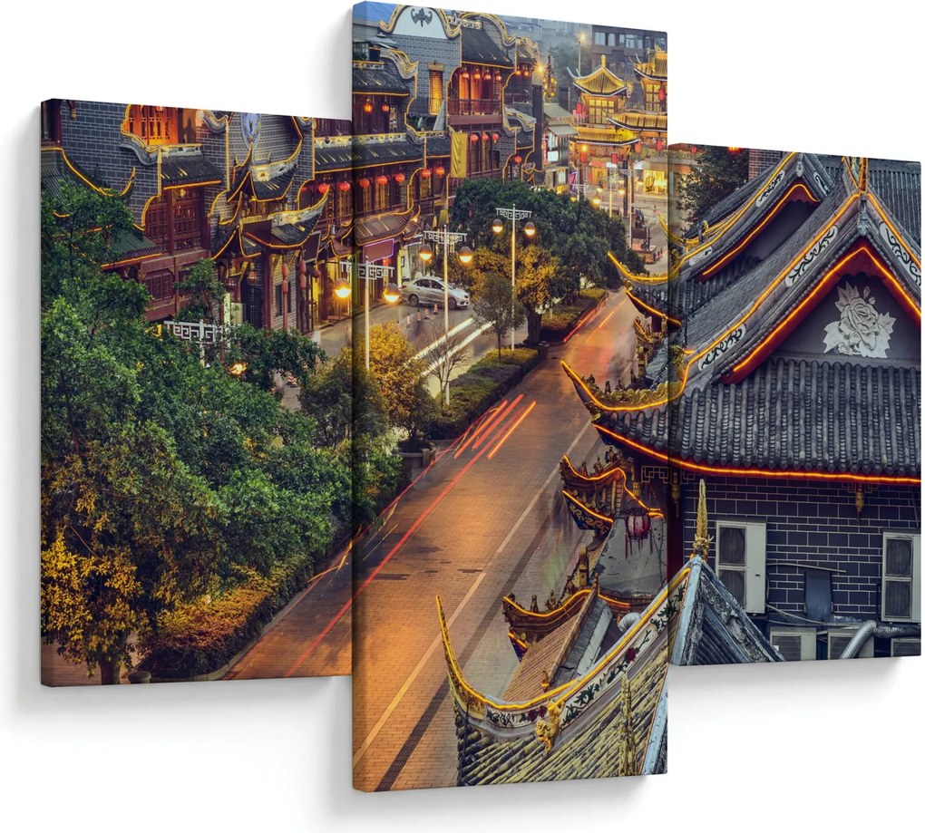 Kép - Qintai Road, Chengdu, Kína (90x60 cm)