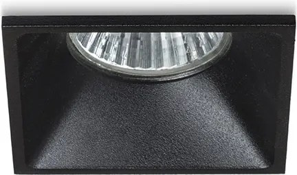 RENDL ZURI SQ süllyesztett lámpa fekete 230V GU10 35W