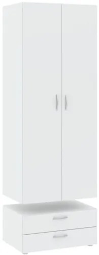 BASIC Gardróbszekrény Fehér Színben 74 cm