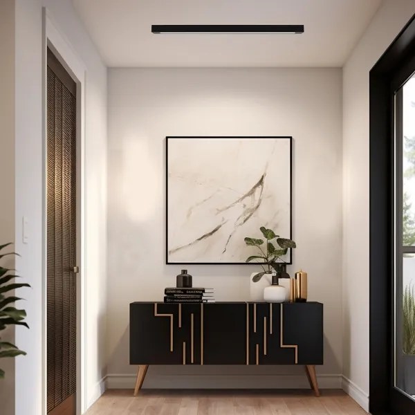 LUNGO T8 mennyezeti lámpa 1xG13/18W/230V fekete