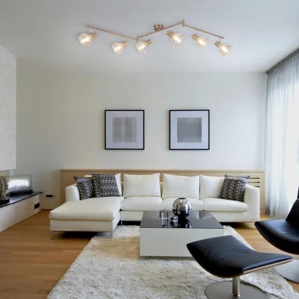 Rabalux 5553 - Spotlámpa HOLLY 6xE14/40W/230V arany