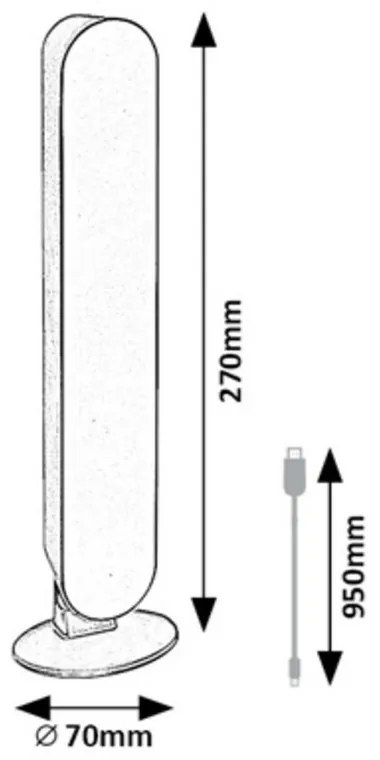 Rabalux 76017  Parker LED asztali lámpa