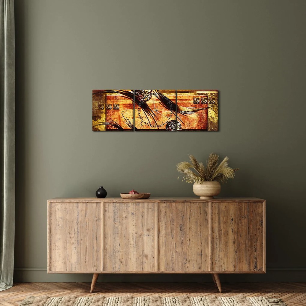 Az absztrakció képe (órával) (90x30 cm)