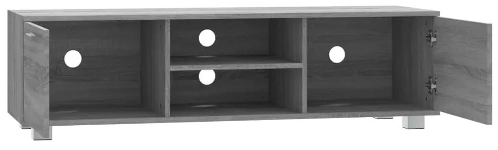 szürke sonoma színű szerelt fa TV-szekrény 140 x 40,5 x 35 cm