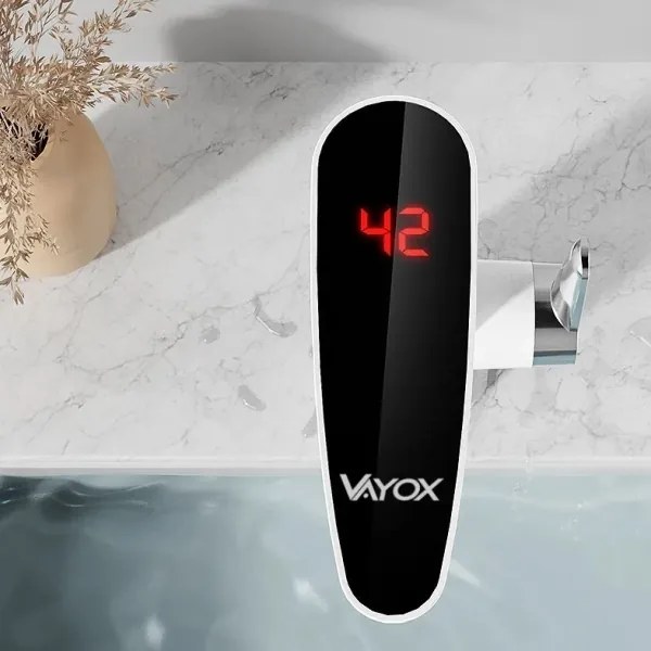 3000W/230V IPX4 vízmelegítő LED kijelzővel, fehér