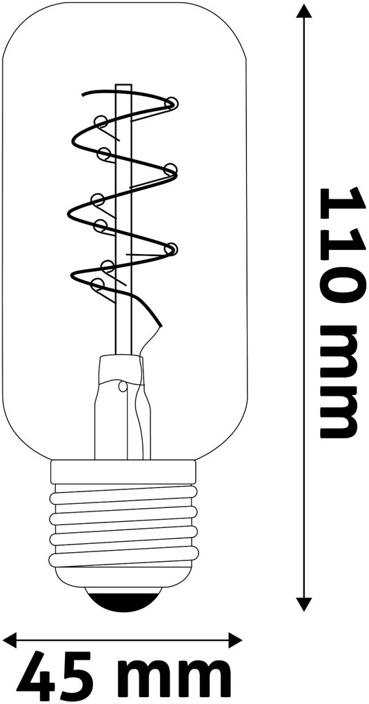 Avide LED Soft Filament T45 4.5W E27 EW 2700K