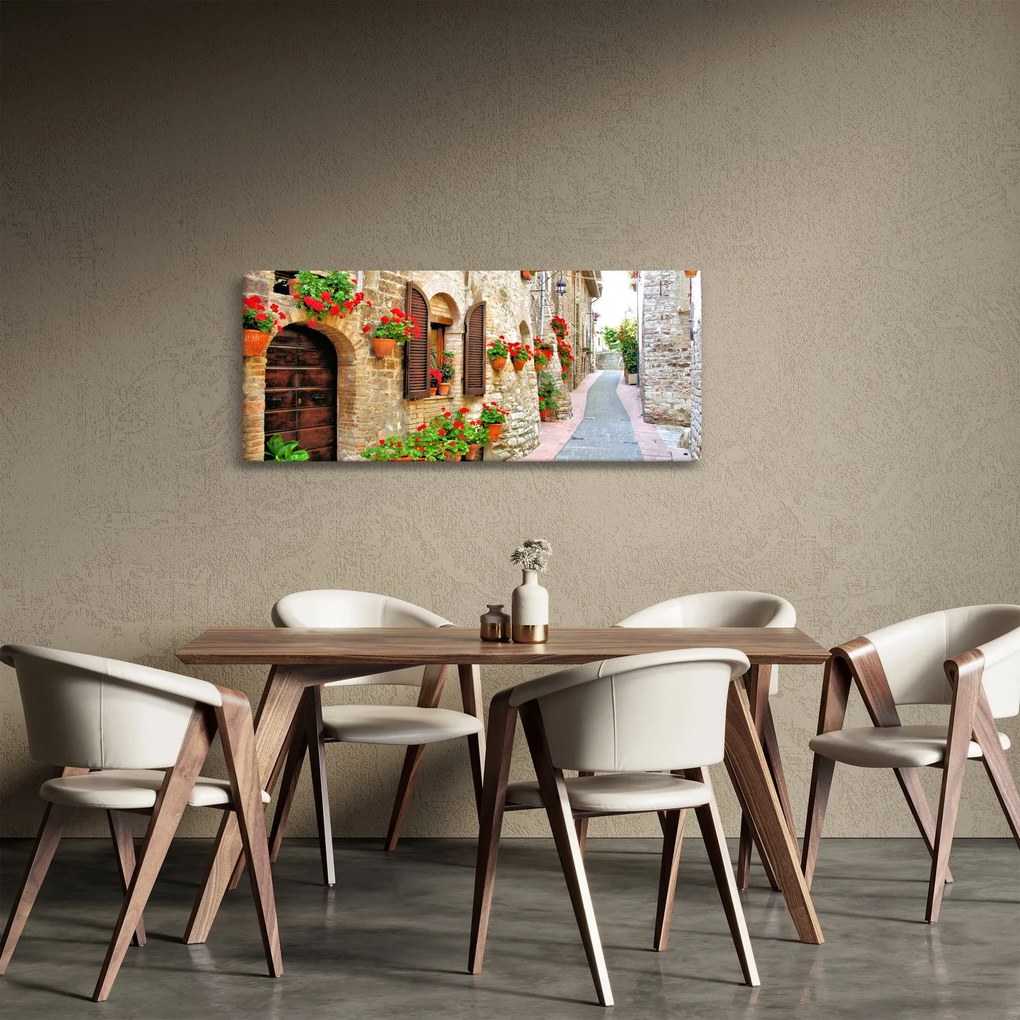 Kép - festői olasz sikátor (120x50 cm)