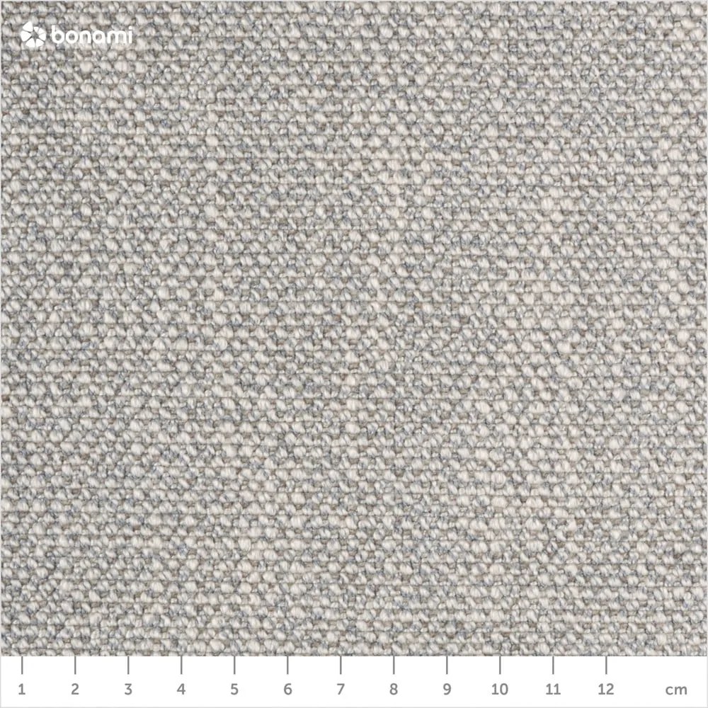Szürke kárpitozott franciaágy tárolóhellyel ágyráccsal 180x200 cm Atesio – Meise Möbel