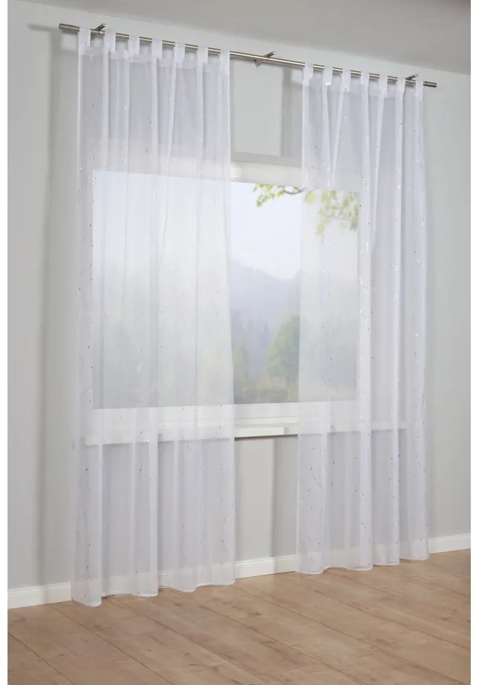 Fehér átlátszó függöny 245x140 cm Voile - Gardinia