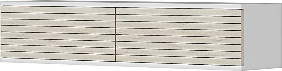 Zeynep komód, fehér-travertin, 120 cm – TR555CHM1647