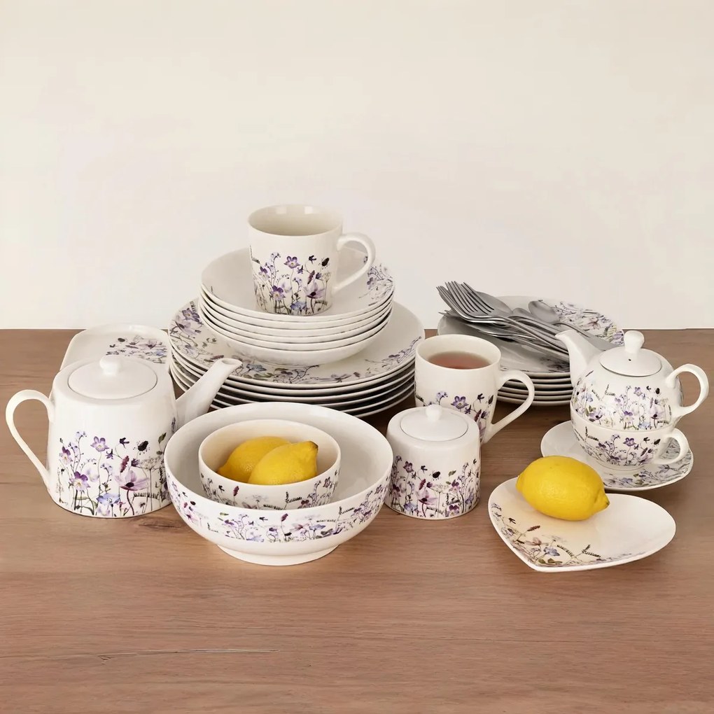 Orion 18-piece porcelain dinner set LOUKA
