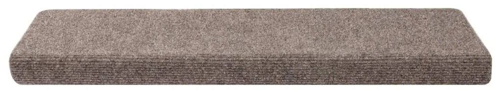 öntapadós lépcsőszőnyegek 30 db 65 x 21 x 4 cm bézs téglalap alakú széllel