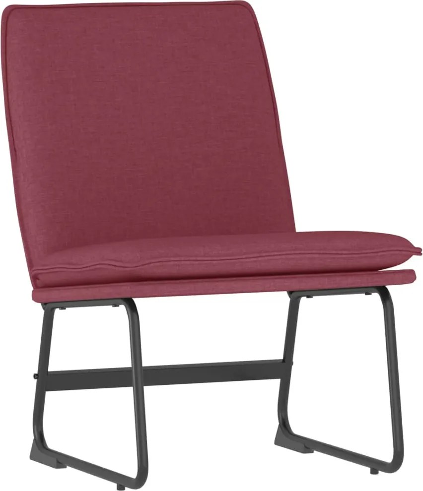vidaXL bordó szövet pihenőszék 52 x 75 x 76 cm