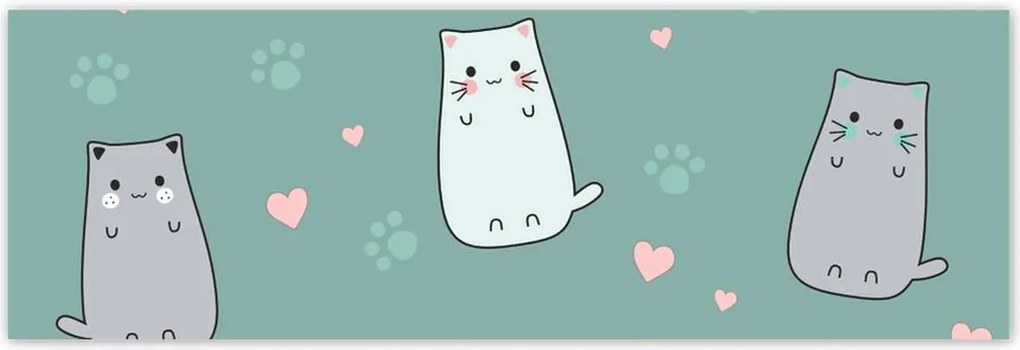 Poszterek 200x66 Cica Cicák Macskák