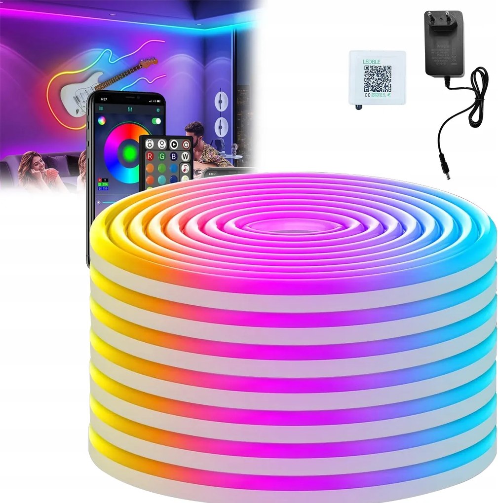 Rgb Led Szalag 5m Led Rgb szalag 24v Erős Távirányító Alkalmazás