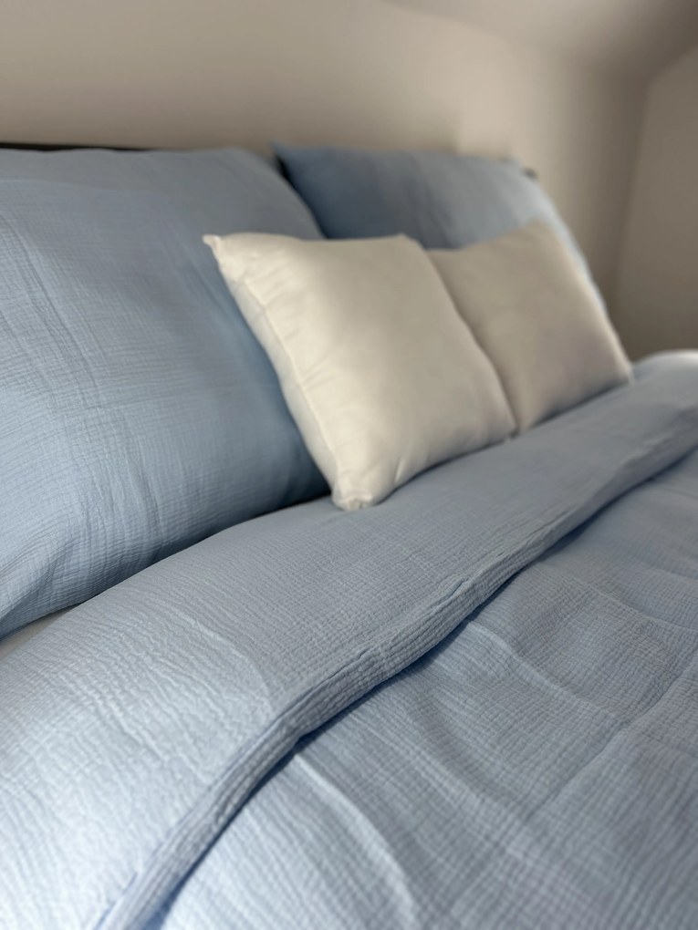 Muszlin ágynemű Baby Blue Ágynemű mérete: 140x200 cm, A csomag tartalma: Készletcsomagolás