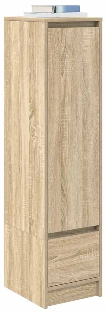 sonoma tölgy szerelt fa magasszekrény 29,5x34x119,5 cm