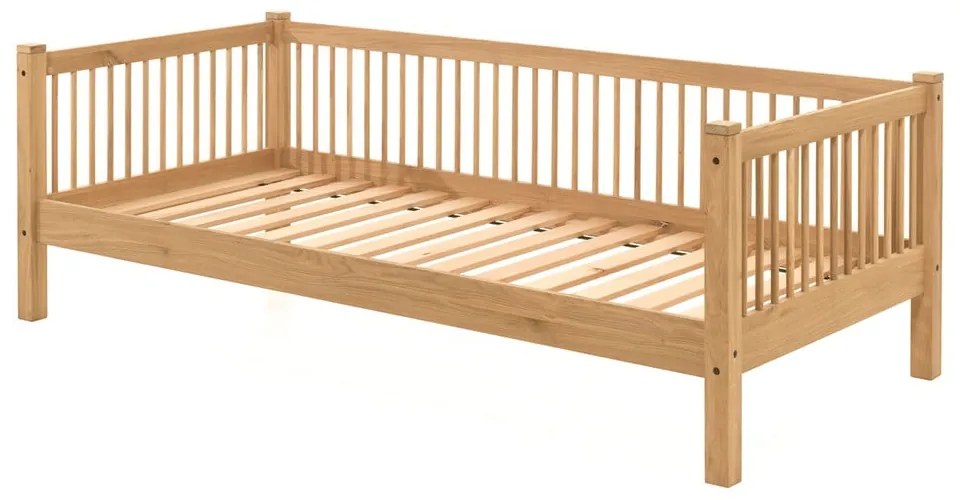 Natúr színű házikó alakú tölgyfa gyerekágy 90x200 cm Forrest – Vipack