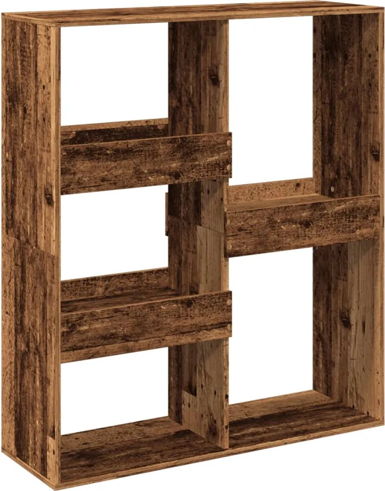 vidaXL antik fa színű szerelt fa térelválasztó 100 x 33 x 115 cm