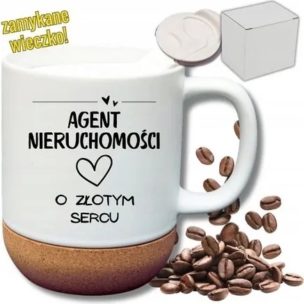 Fehér Bögre Parafa Vicces Ajándék Arany Szívű Ingatlanügynök