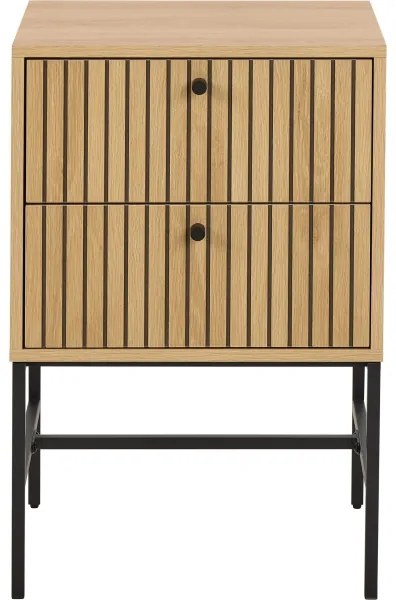 OLIVIA fiókos éjjeliszekrény, tölgy