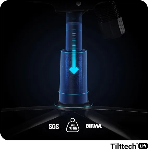 Gamer szék szövet fehér-fekete Small Size: Diablo X-Player 2.0