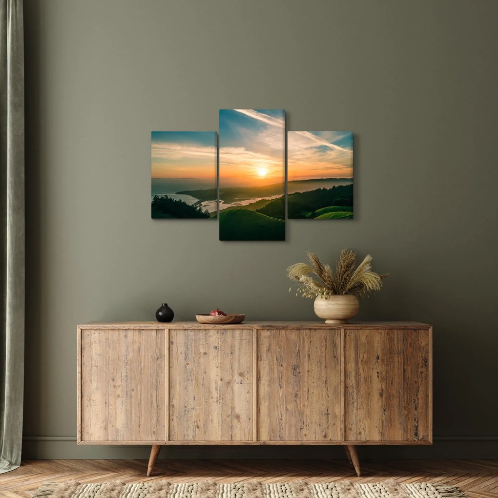 Vászonkép - Napkelte a tenger felett (90x60 cm)