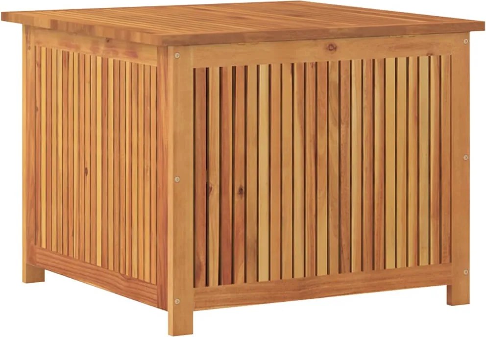 vidaXL tömör akácfa kerti tárolóláda 75x75x58 cm