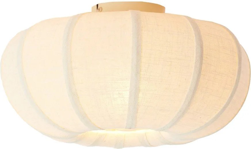 Krémszínű mennyezeti lámpa textil búrával ø 40 cm Zosia – Light &amp; Living
