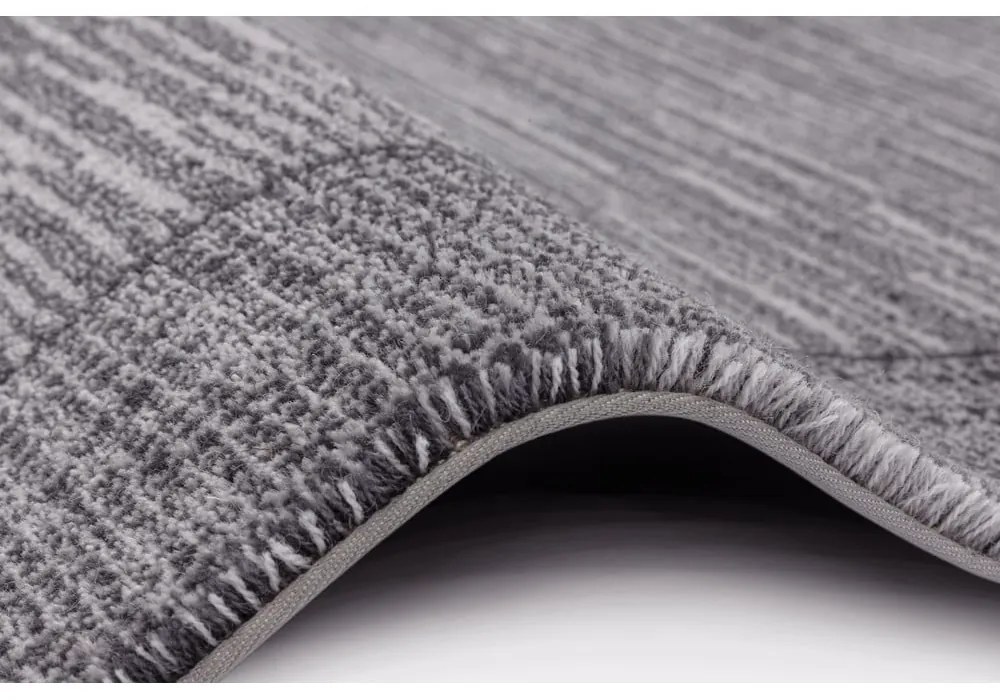 Sötétszürke gyapjú szőnyeg 133x180 cm Linea – Agnella
