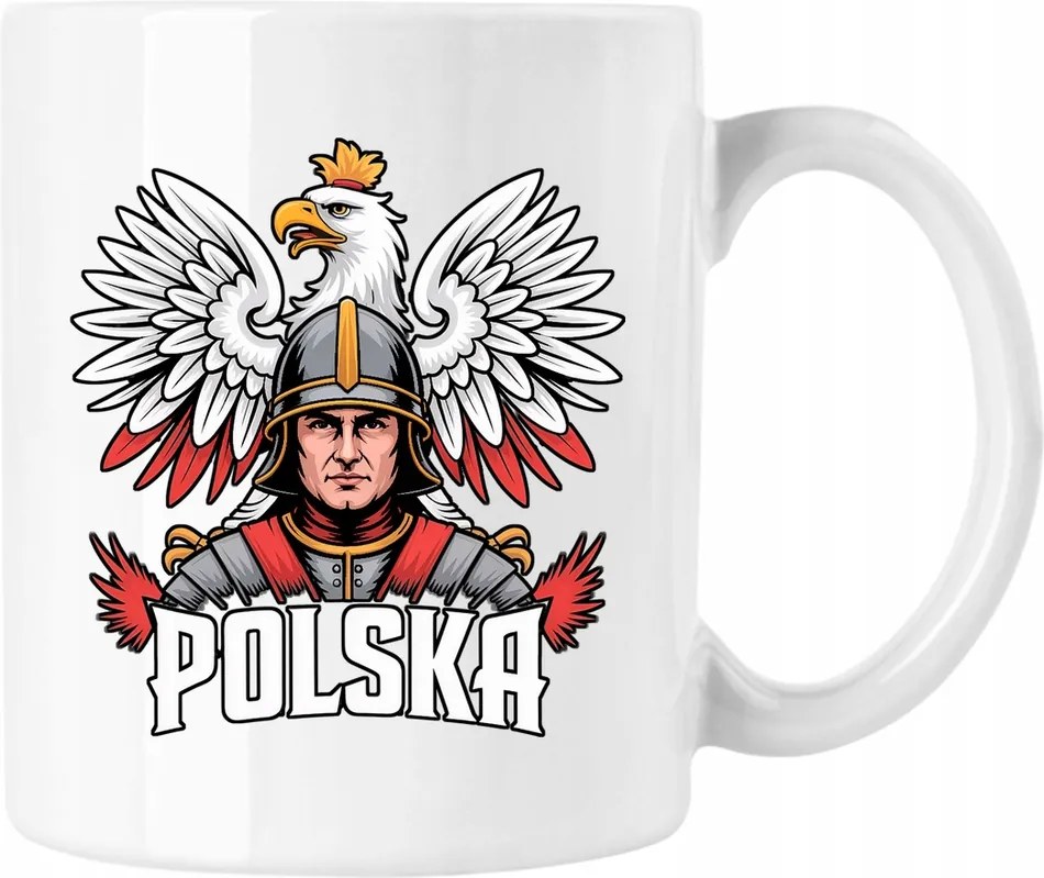 Bögre lengyel hazafias sas hazafi fehér 330ml