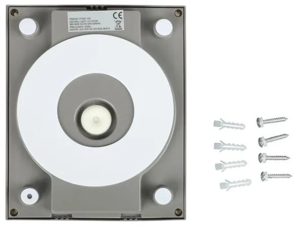 LED Kültéri fali lámpa LED/12W/230V 4000K IP65 szürke