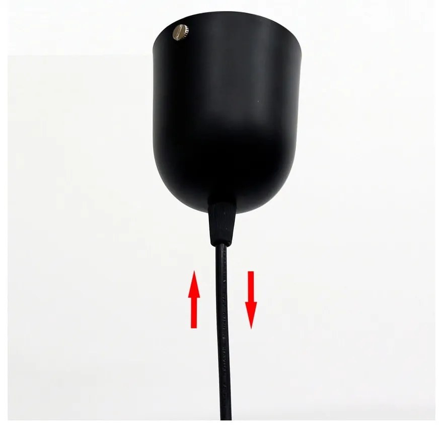 Fekete függőlámpa üveg búrával ø 10 cm Felis – Candellux Lighting