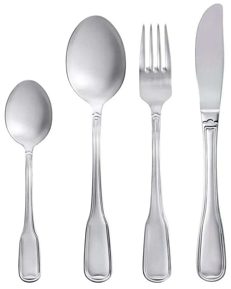 Ezüstszínű rozsdamentes acél evőeszköz készlet 16 db-os Attaché – Gense