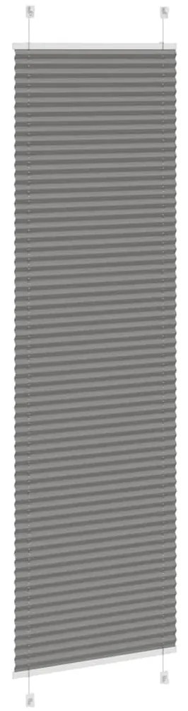 pliszírozott redőny antracit 55x200 cm szövetszélesség 54,4 cm